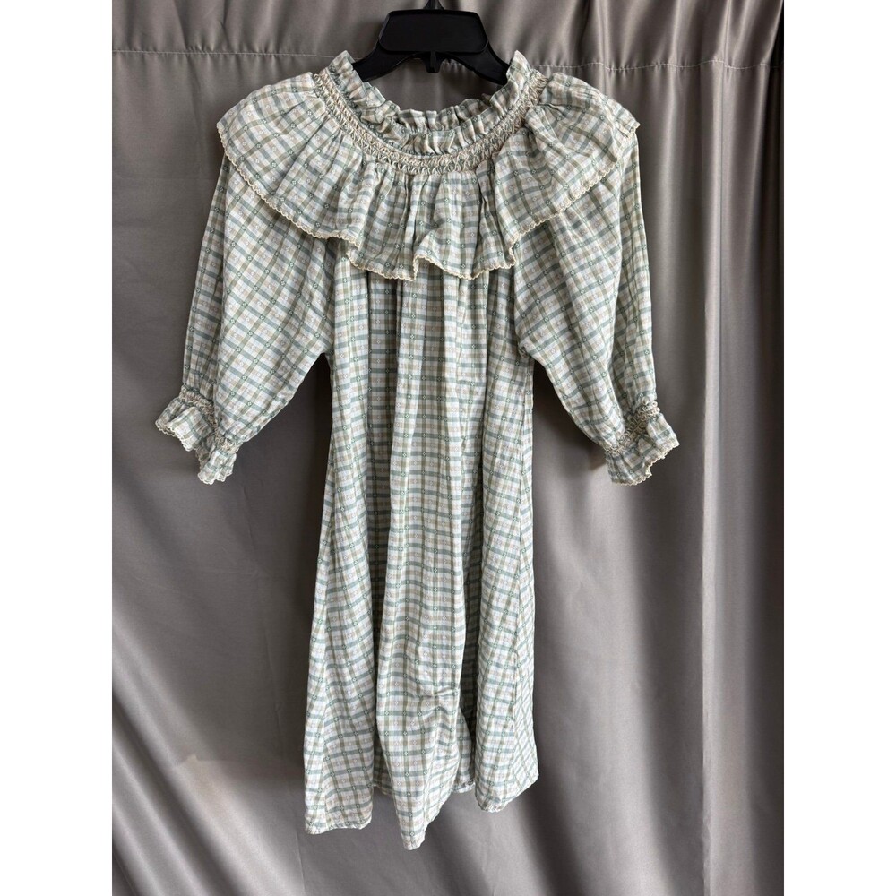 Christy Dawn Cream Plaid Mini Dress - Picture 2 of 6